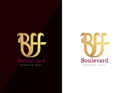 Boulevard Fashion Fest Logo branding creative design graphic design illustration logo mockup vector