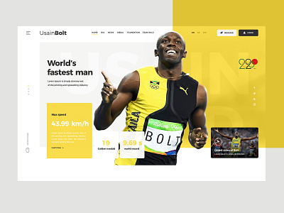 Concept shot - Usain Bold