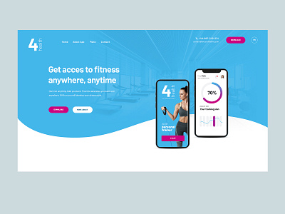 4 Health website concept