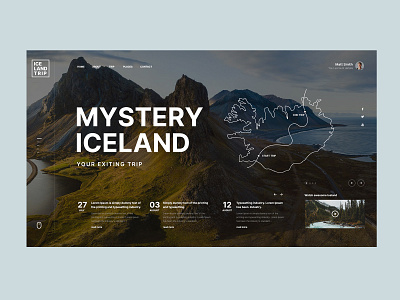 Mystery Iceland design graphic design ui user experience user interface ux web design