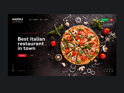 Napoli Pizza design graphic design ui user experience user interface ux web design