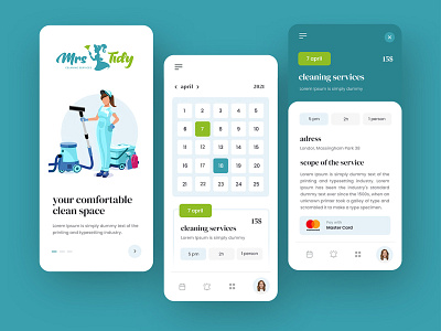 Mrs tidy app app design design graphic design ui user experience user interface ux