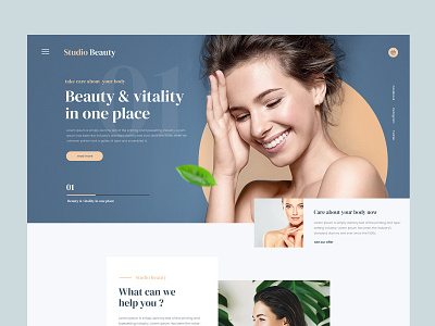 Beauty Studio design graphic design ui user experience user interface ux web design