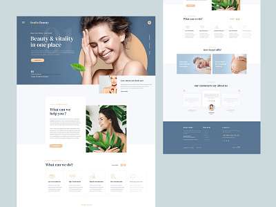 Beauty Studio design graphic design ui user experience user interface ux web design