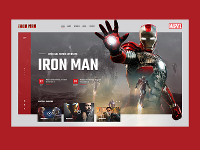 Iron man Concept design graphic design ui user experience user interface ux web design