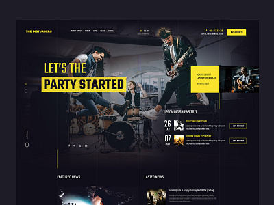 The Disturbers design graphic design ui user experience user interface ux web design