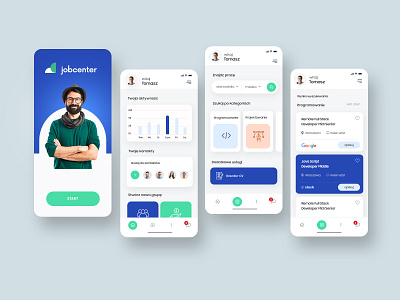 Job center app design graphic design ui user experience user interface ux web design