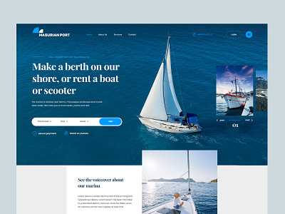 Masurian marina design graphic design ui user experience user interface ux web design