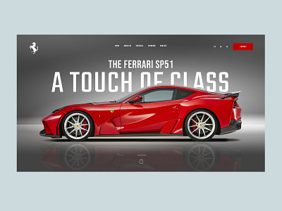 Ferrari redesign design graphic design ui user experience user interface ux web design