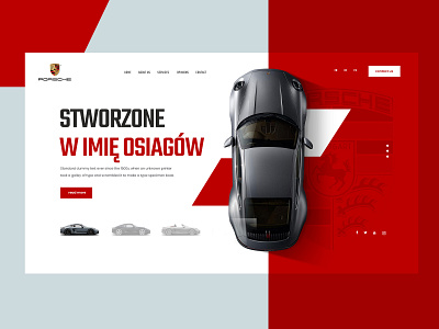 Porsche redesign design graphic design ui user experience user interface ux web design