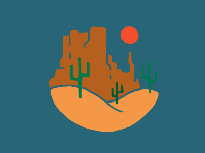 Desert doodle color design drawing graphic design illustration illustrator simple