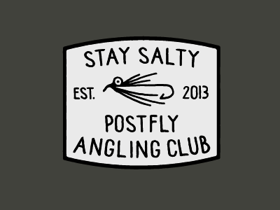 Postfly Box Stay Salty color design drawing graphic design illustration illustrator simple