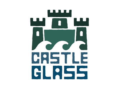 Castle Glass Logo design graphic design illustrator logo