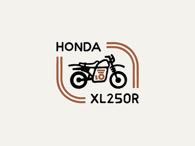 Dual Sport badge dual sport honda motorcycle simple