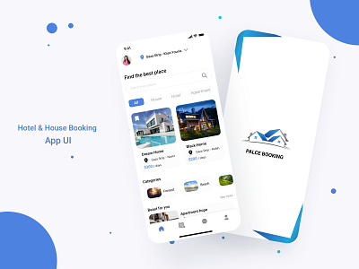 Hotel &House Booking Mobile App branding graphic design ui