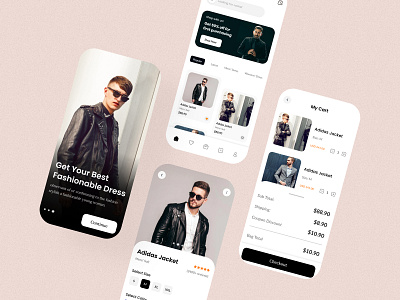 Fashion Mobile App branding business clothing clothing app e commerce app fashion app mobile app motion online store shopping streetwear ui ux