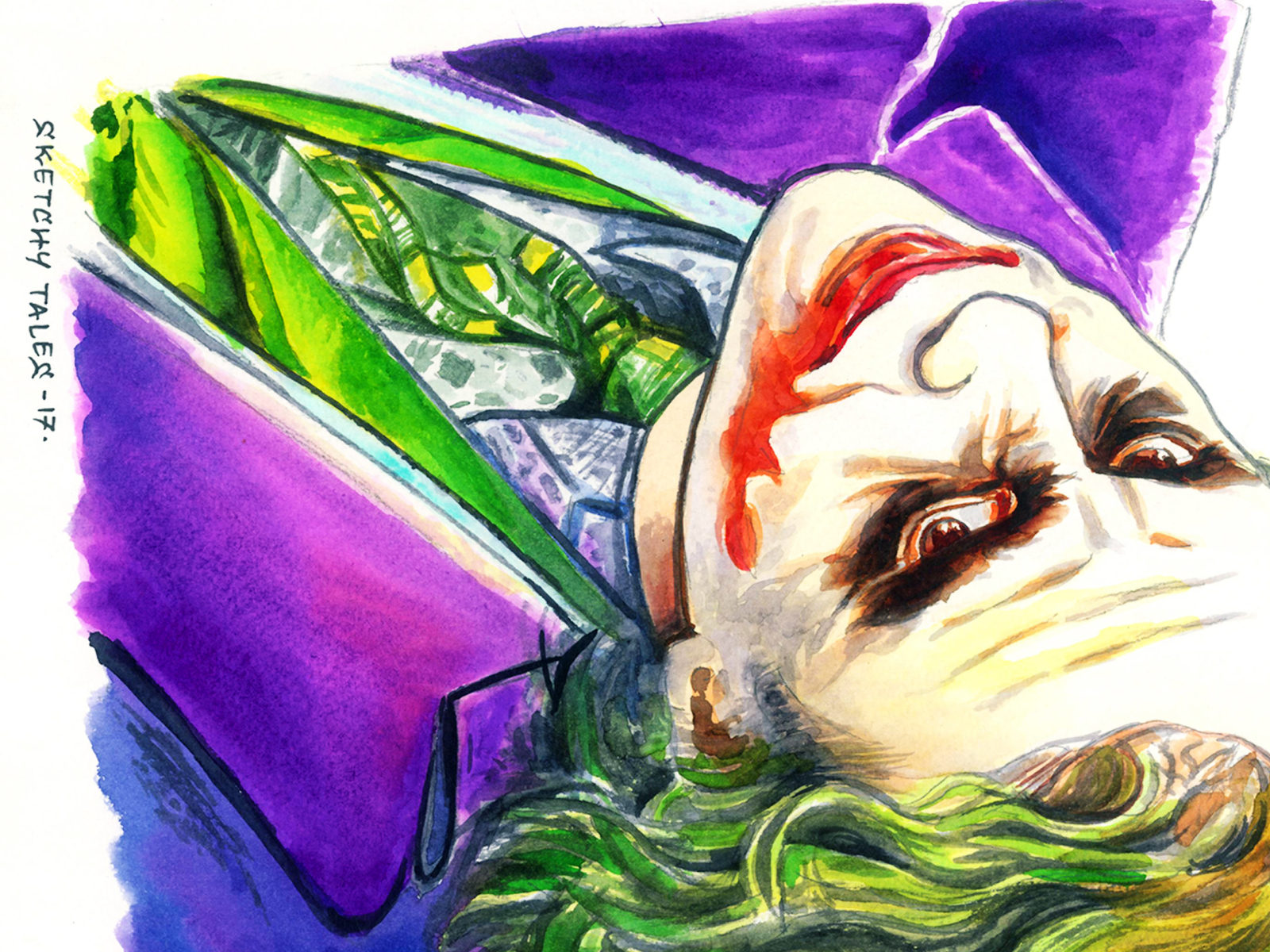 Download Joker Drawing Heath Ledger Silhouette Wallpaper | Wallpapers.com