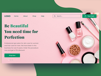 Cosmetics (Ecommerce) cosmetics cosmetics (ecommerce) ecommerce figma landing page ui uiux web design