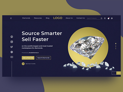 Diamond (Marketplace) design diamond diamond (marketplace) figma landing page marketplace ui uiux