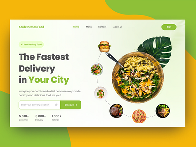 Food Delivery design figma food food delivery food delivery website landing page ui ui design uiux