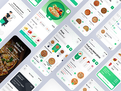 Pizza Delivery app design ios mobile mobile app pizza delivery ui design uiux user interface