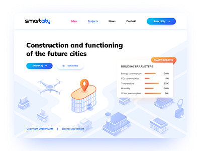 Smart City smart smart city smartcity ui ux website website concept