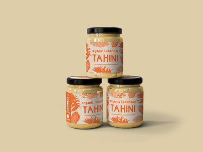 organic Tahini - packaging design