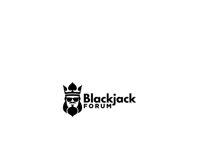 BlackJack black blackjack king logo negativespace nonprofit simple