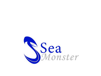 Sea Monster Logo 3d animation branding design graphic design illustration logo ui ux vector