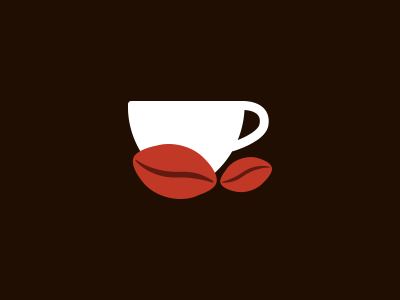 Logo for coffee.cup.guru beans coffee cup guru icon logo