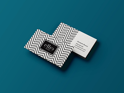 Ellie Salon business card by Alexandra Gubelova on Dribbble