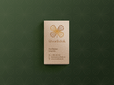 4leaf clover business card