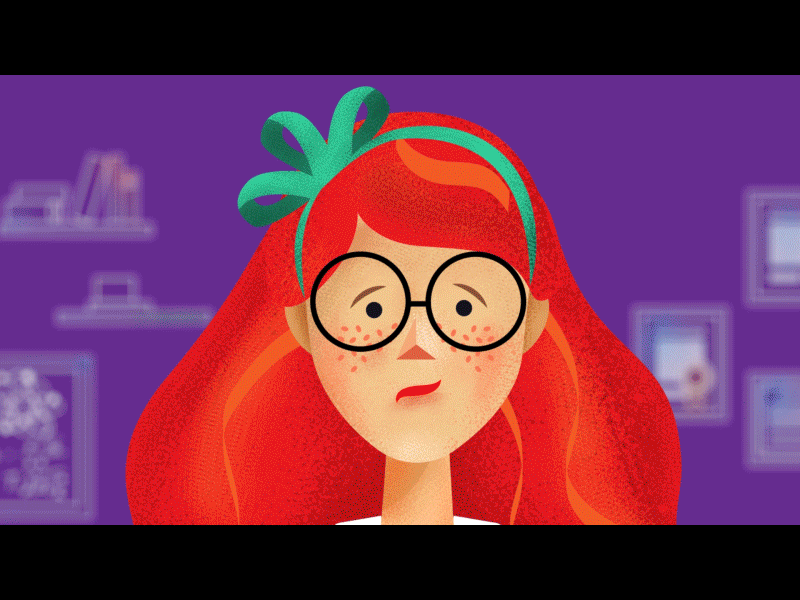 Sience Girl after effects animation character animation gif motion graphics