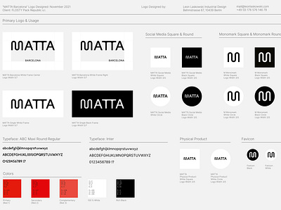 Outtake B2C Brand Creation for MATTA Barcelona branding graphic design logo