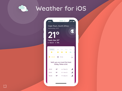 Weather App Design app concept concepts design flat illustration ios ios design iphone app minimal ui weather app
