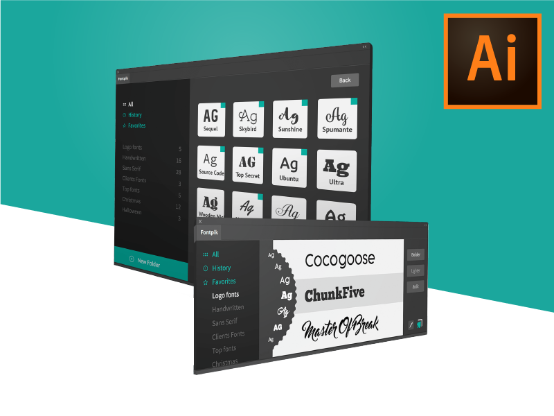 Illustrator plugin - Pick, manage and explore fonts by Philip Trautmann ...