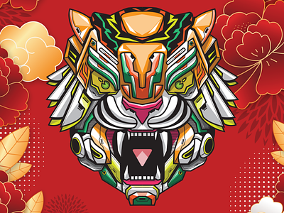 2022 - YEAR OF THE TIGER artwork chinese new year design illustration tiger vector