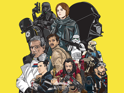 Rogue One : A Star Wars Story artwork fanart illustration rogueone starwars vector