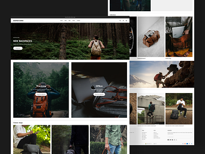 Backpack's Landing Page custom web design e commerce web design uizux web design