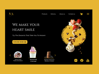 Dessert shop website