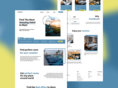 Hotel Booking Site branding design figma graphic design hotel ui ux