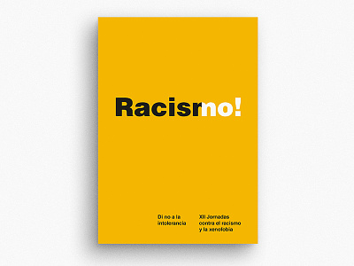 Racismo No! activism design graphic design illustration love poster racism refugees tolerance xenophobia