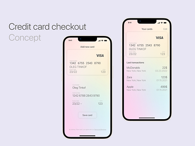 Credit card checkout | mobile app concept app checkout concept credit card design figma graphic design payment ui