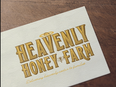 Honey farm logo brand identity business card design logo typography