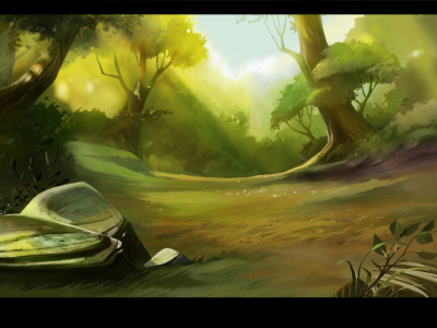 Gatorade - Forest Jamboree with Tiger Woods - Background animation illustration