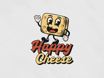 HAPPY CHEESE branding design graphic design illustration logo vector