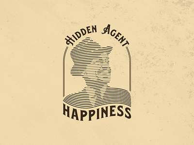 HIDDEN AGENT HAPPINESS branding design graphic design illustration logo vector