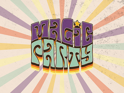 MAGIC PARTY design graphic design illustration typography vector
