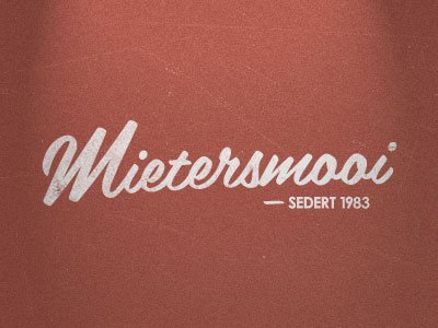 Mietersmooi logo retro vintage wallpaper