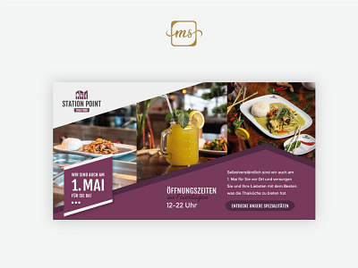 Facebook Banner for a Food Chain design facebook facebook post graphic design social media layout